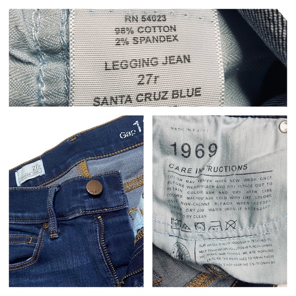 Gap Skinny Jeans Santa Cruz Blue Legging Jean Blue - Picture 14 of 16